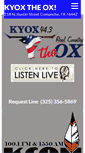 Mobile Screenshot of kyoxfm.com