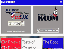 Tablet Screenshot of kyoxfm.com